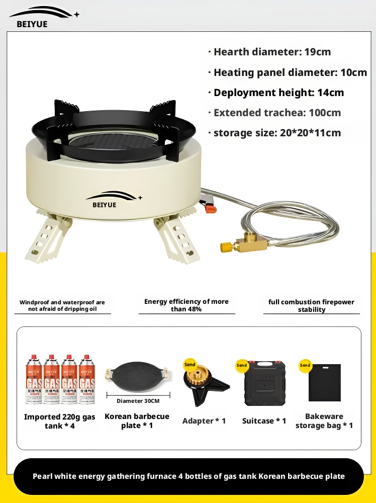 Outdoor portable gas stove