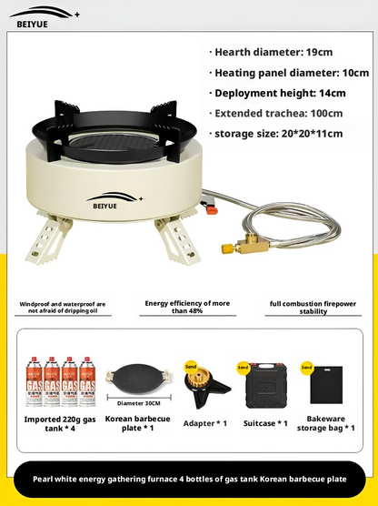 Outdoor portable gas stove