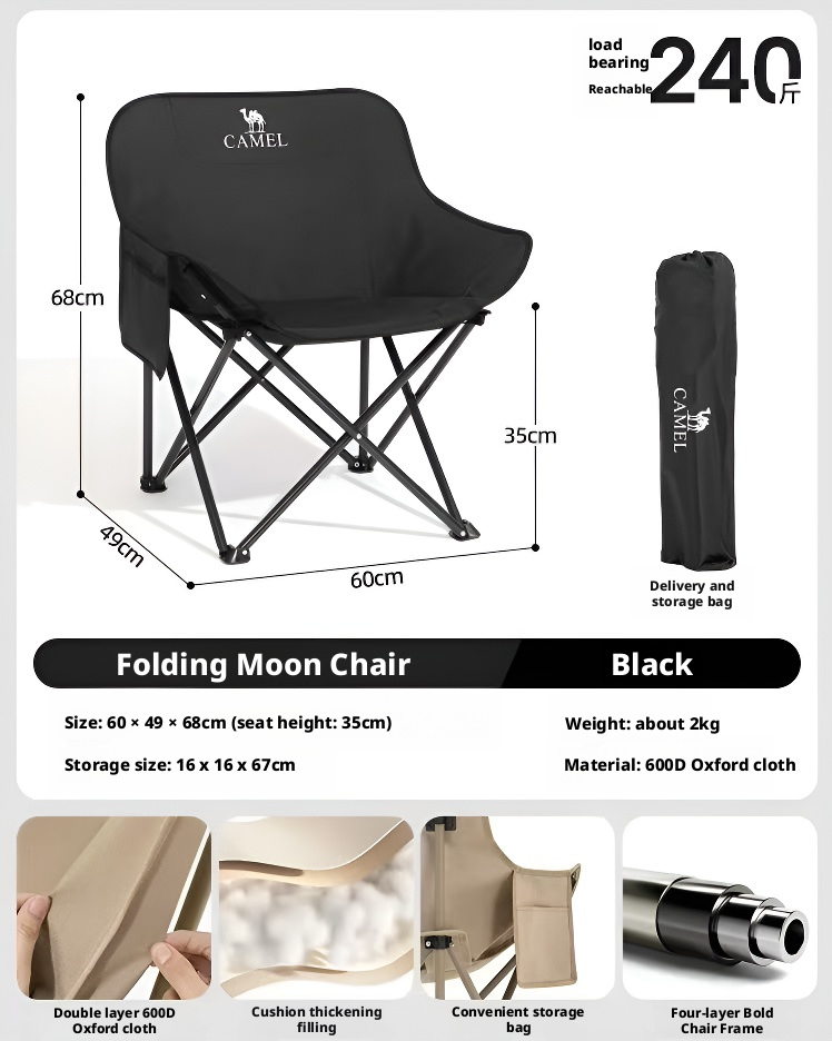 Outdoor camping folding chair