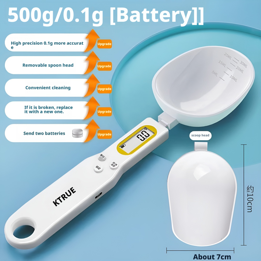 Electronic weighing spoon