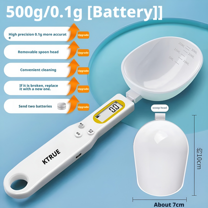 Electronic weighing spoon
