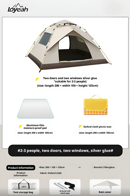 Outdoor camping portable tent