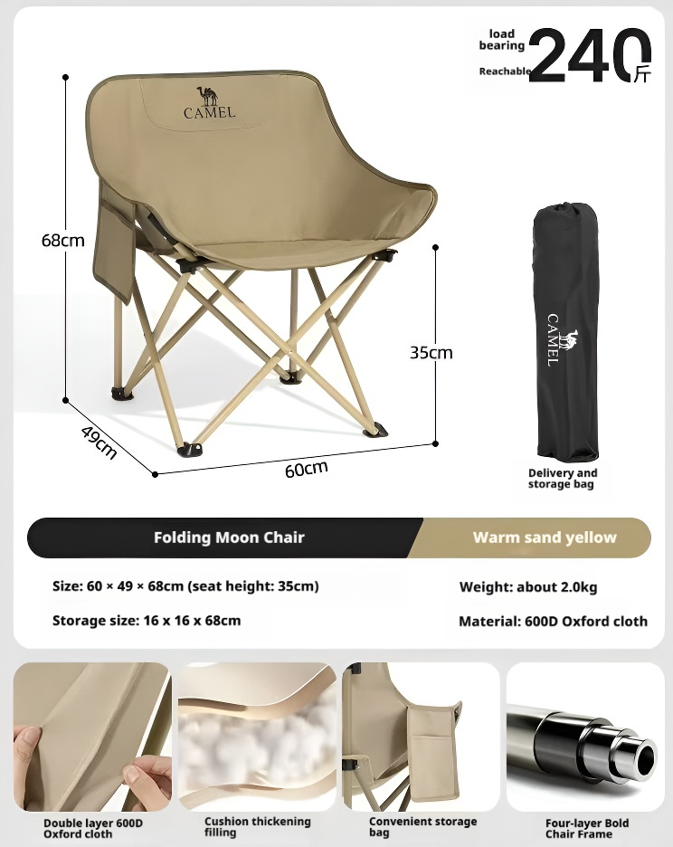 Outdoor camping folding chair