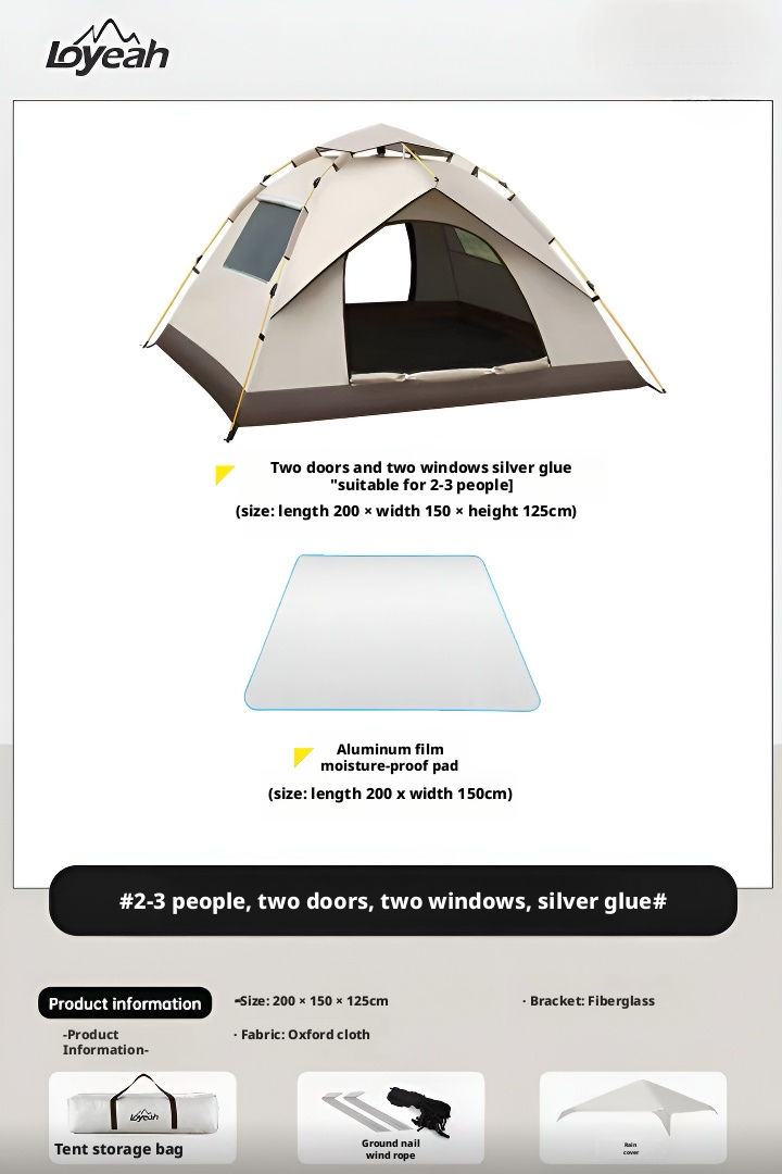 Outdoor camping portable tent