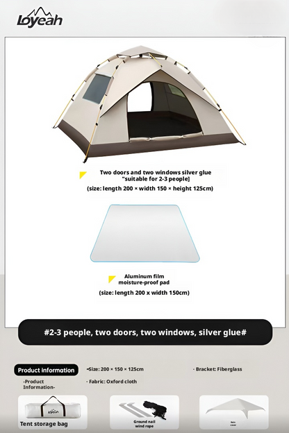 Outdoor camping portable tent