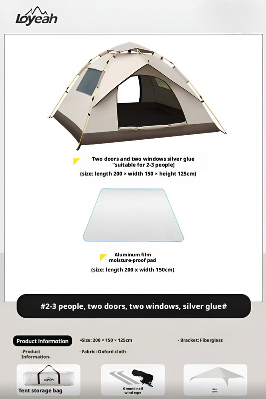 Outdoor camping portable tent