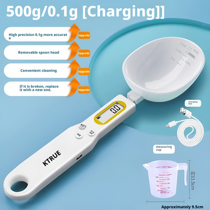 Electronic weighing spoon