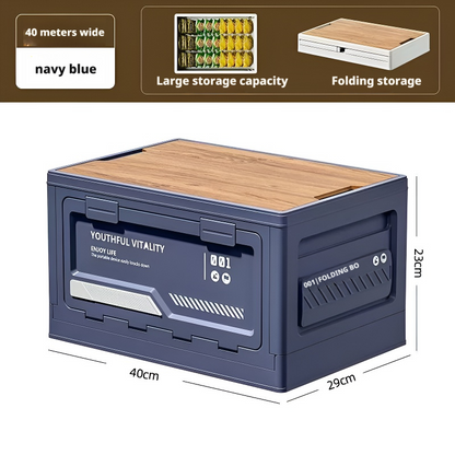 Outdoor folding storage box