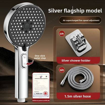 Household shower head set