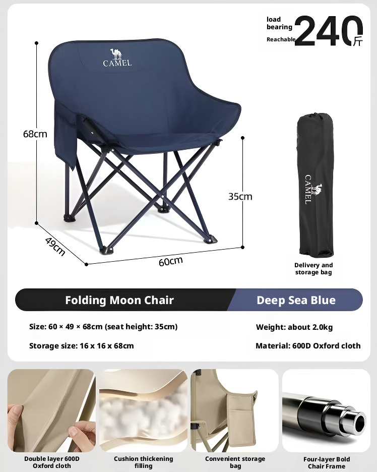 Outdoor camping folding chair