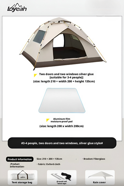 Outdoor camping portable tent