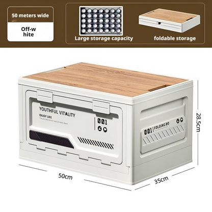 Outdoor folding storage box