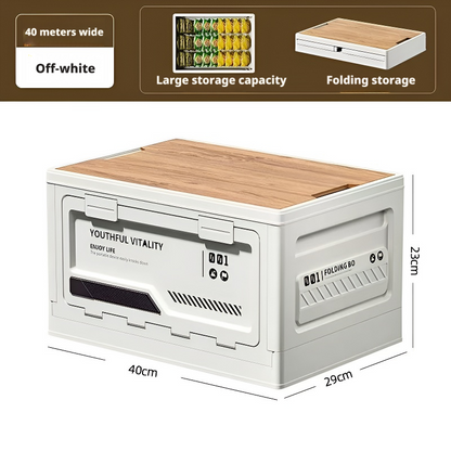 Outdoor folding storage box