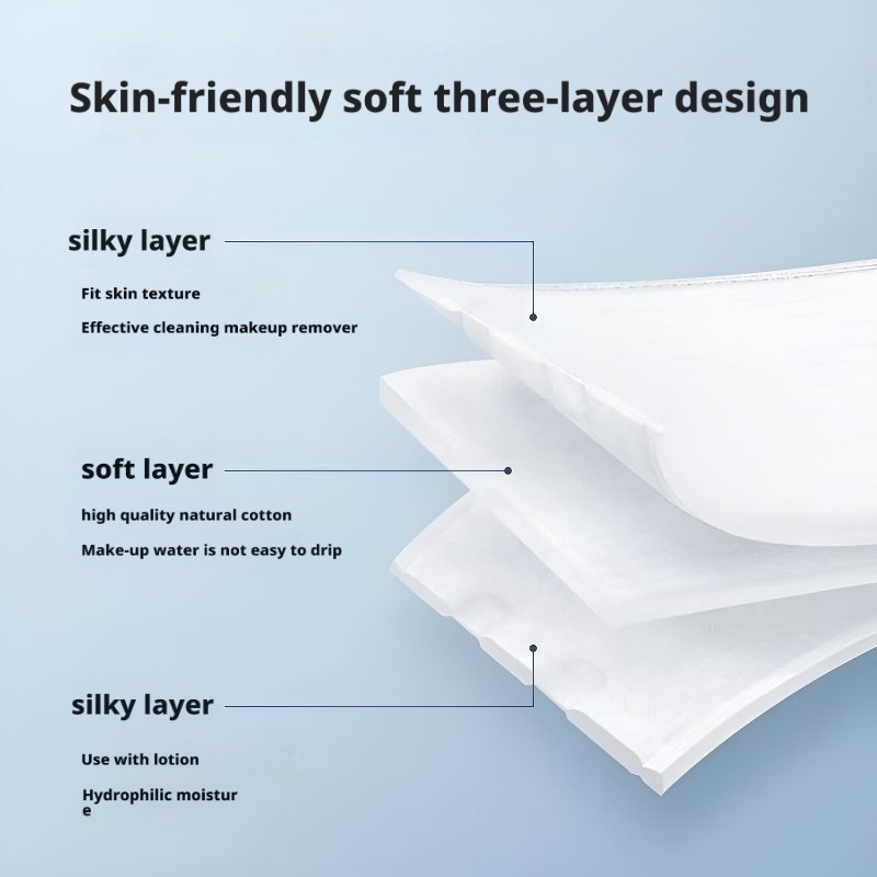 Pure cotton makeup remover cotton