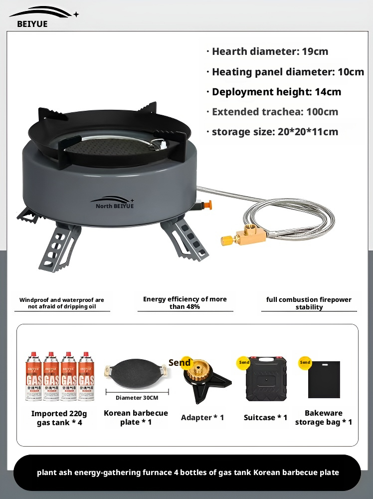 Outdoor portable gas stove