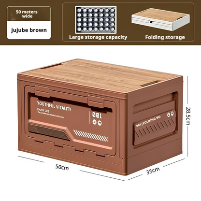 Outdoor folding storage box