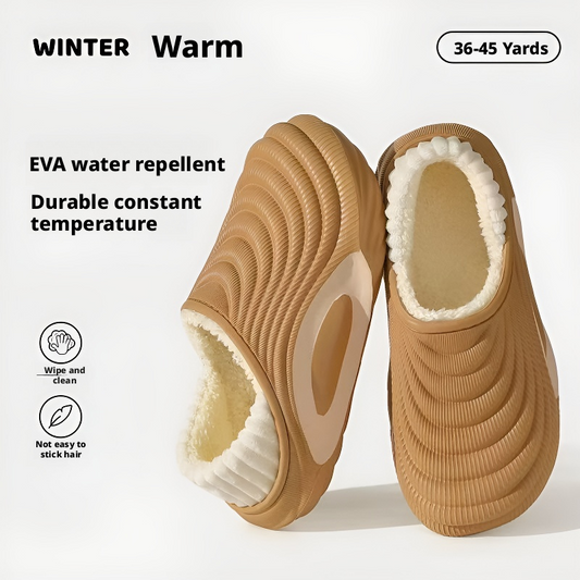 Waterproof plush warm shoes