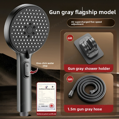 Household shower head set