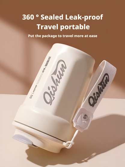 Portable stainless steel thermos